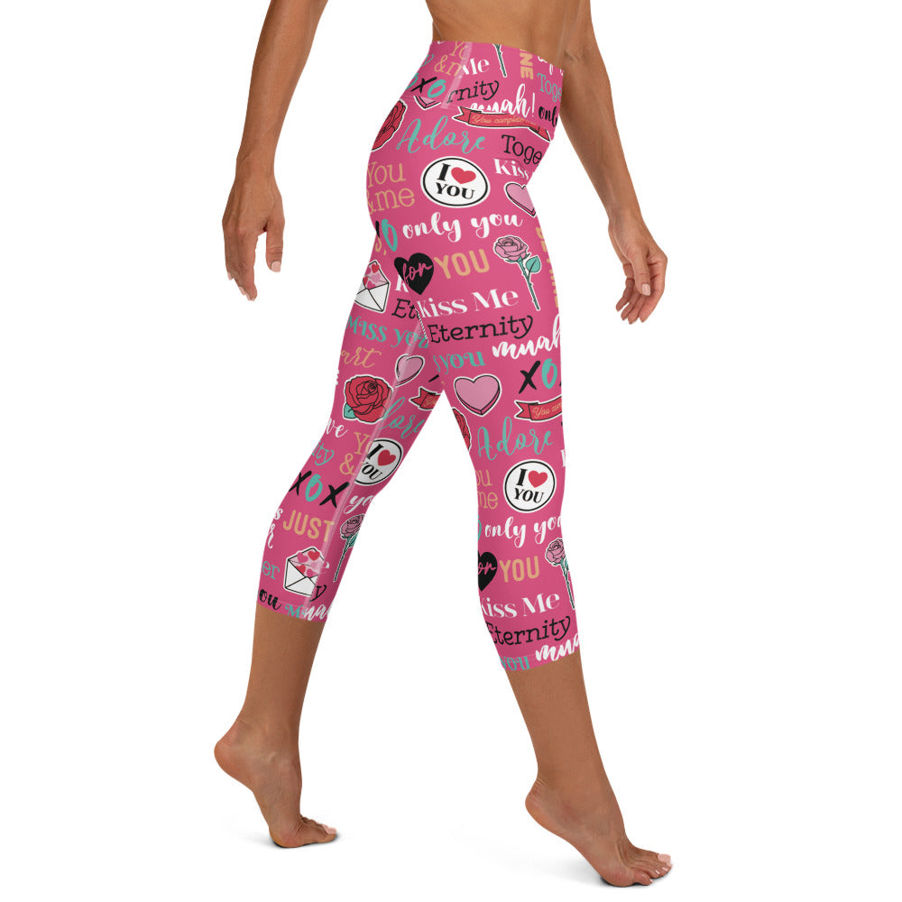 Be Mine Forever Yoga Capri Leggings